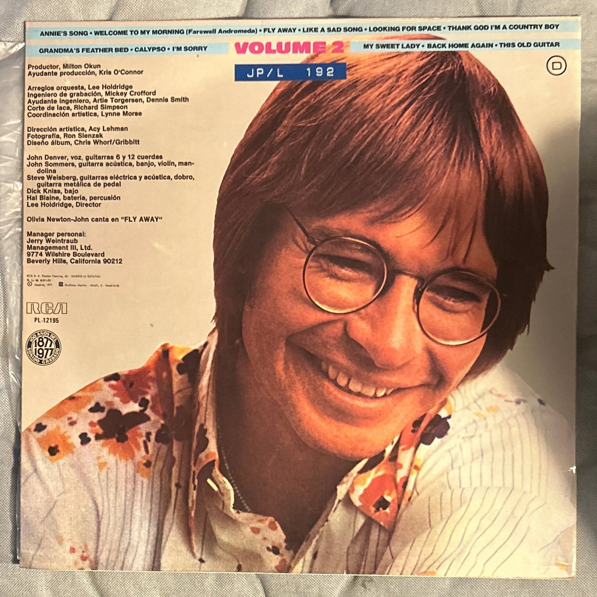 LP John Denver – Greatest Hits Volume 2 2ª Mano - DISCOS NAKASHA