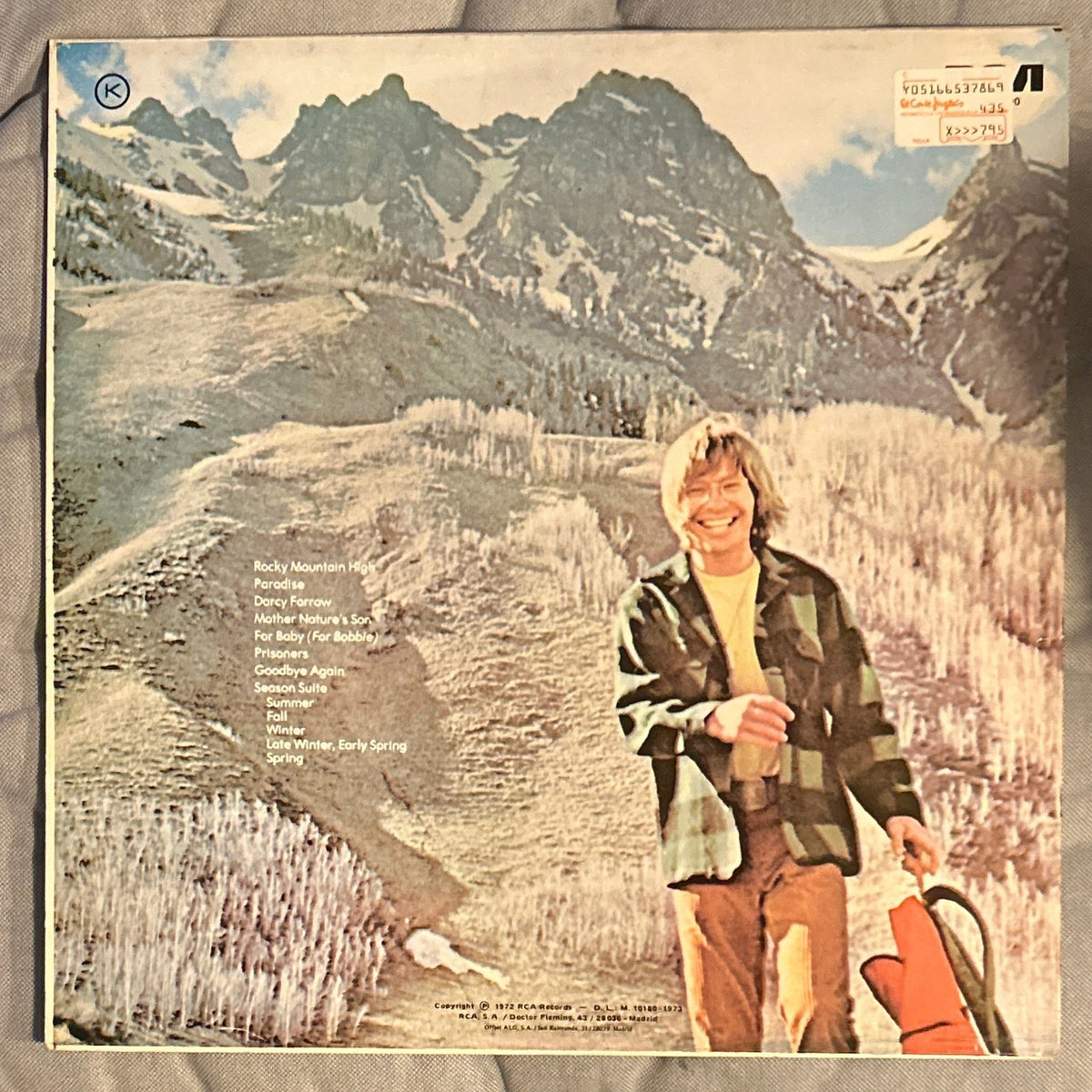 LP John Denver ‎– Rocky Mountain High = La Grandiosidad De La Montaña 2ª Mano - DISCOS NAKASHA