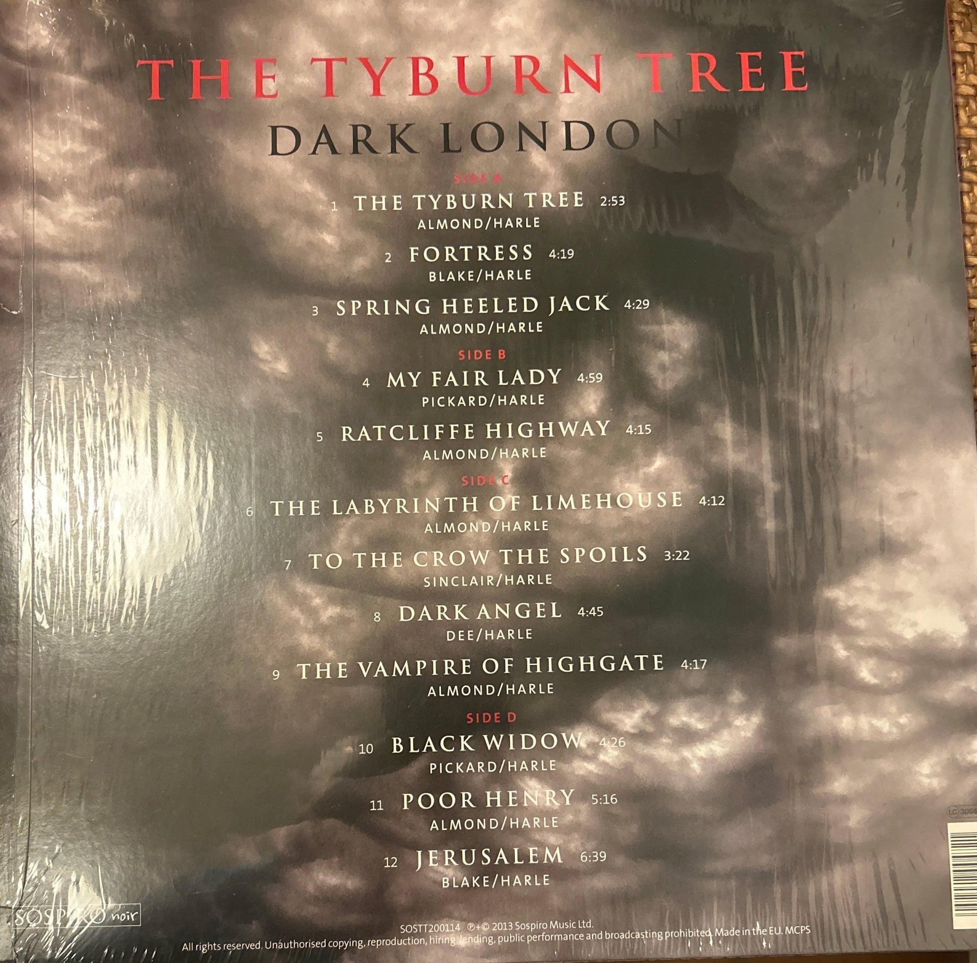 LP John Harle, Marc Almond ‎– The Tyburn Tree (Dark London) 2ª Mano - DISCOS NAKASHA