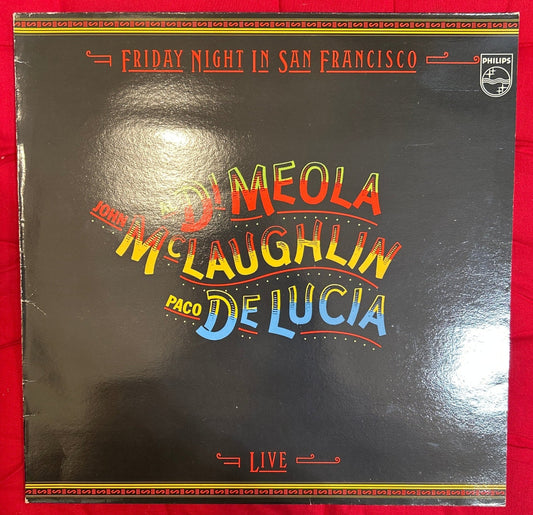 LP John McLaughlin / Al Di Meola / Paco De Lucía ‎– Friday Night In San Francisco 2ª Mano - DISCOS NAKASHA