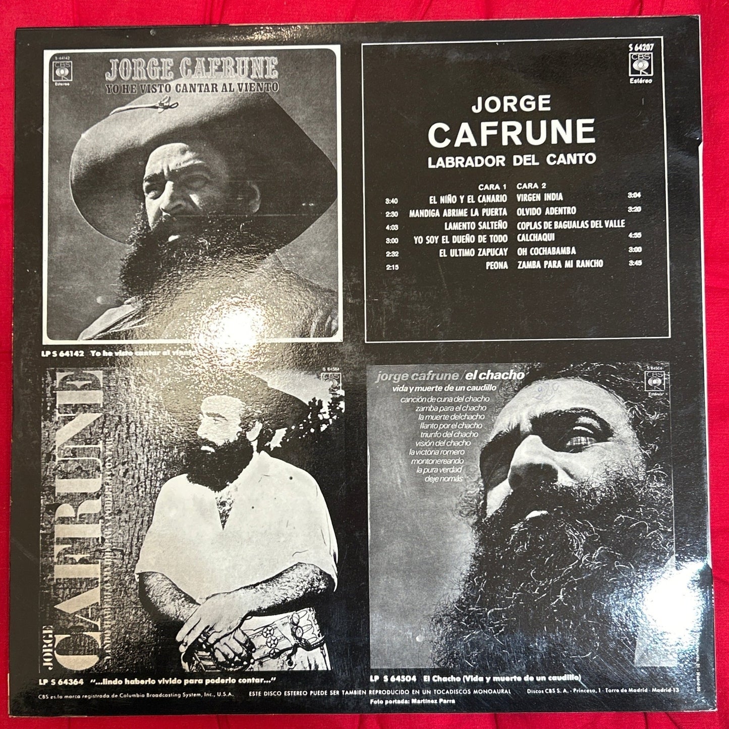 LP Jorge Cafrune ‎– Labrador Del Canto 2ª Mano (Producto exclusivo recogida en tienda) - DISCOS NAKASHA