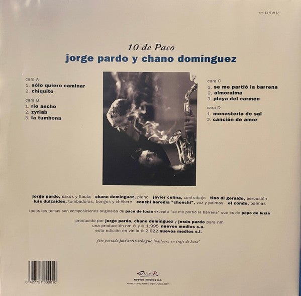 LP Jorge Pardo, Chano Domínguez, Javier Colina, Tino Di Geraldo – 10 de Paco Nuevo precintado - DISCOS NAKASHA