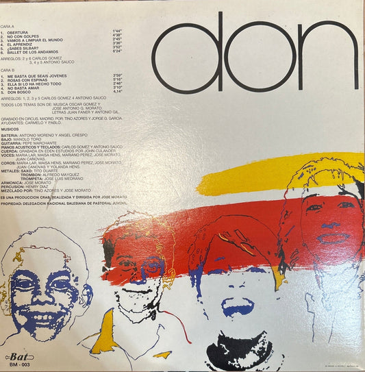 LP José Antonio G. Morato, Oscar Gomez, Juan Faner, Antonio Gil (2) ‎– Don Bosco (Comedia Musical) 2ª ManoVinyl VG+ Cover VG+ Gatefold (Producto exclusivo recogida en tienda) - DISCOS NAKASHA
