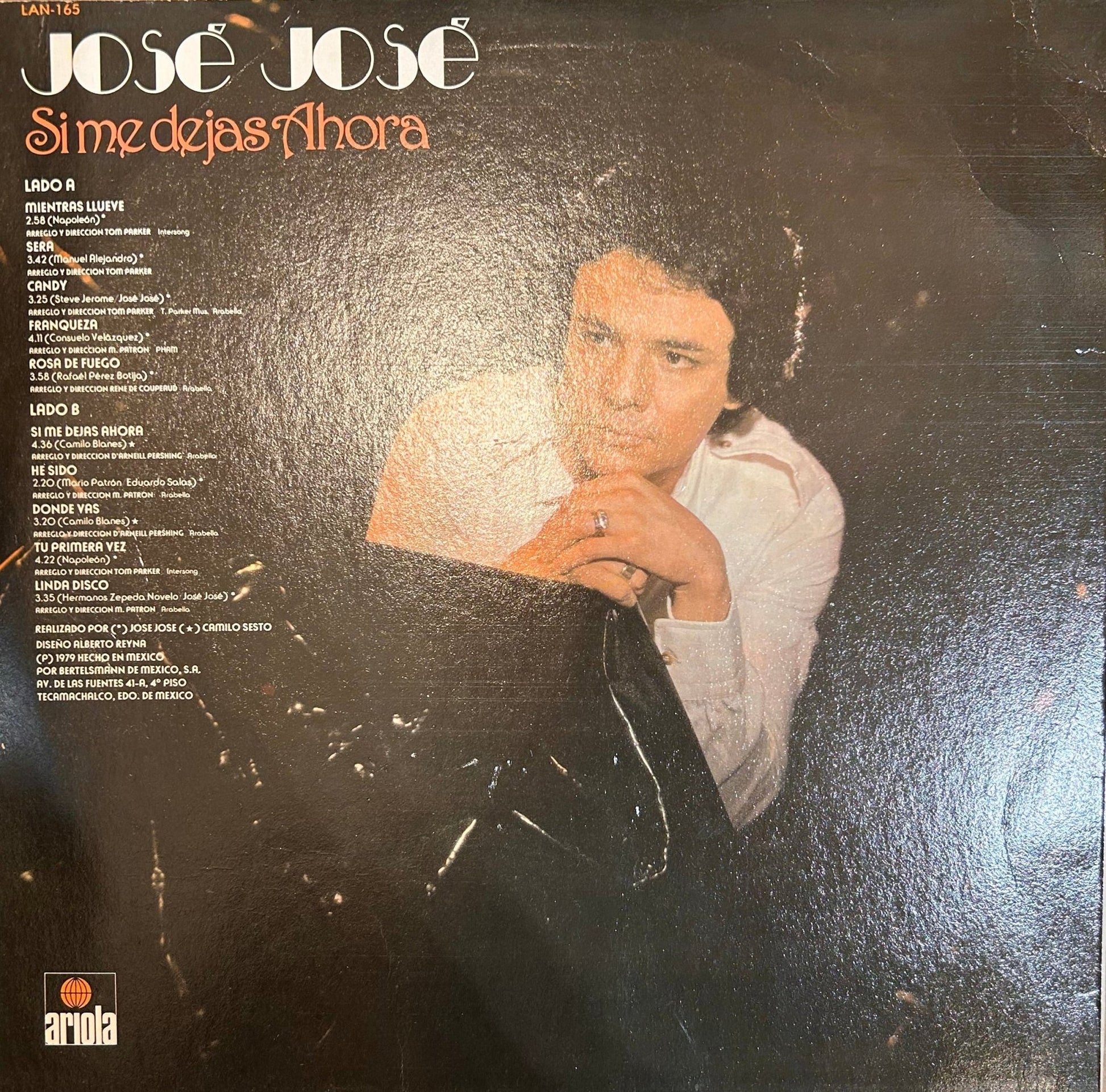 LP Jose Jose ‎– Si Me Dejas Ahora 2ª Mano . - DISCOS NAKASHA