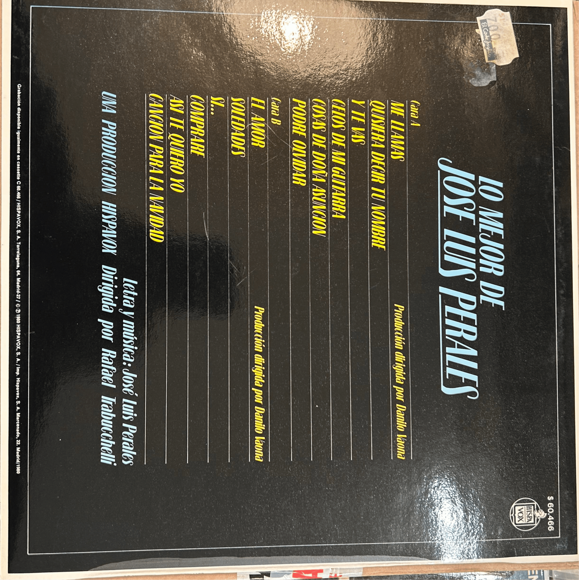LP Jose Luis Perales – Lo Mejor De Jose Luis Perales 2ª Mano (Producto exclusivo recogida en tienda) - DISCOS NAKASHA