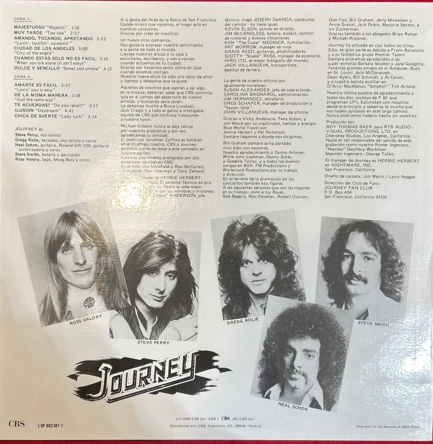 LP Journey ‎– Evolution 2ª mano - DISCOS NAKASHA