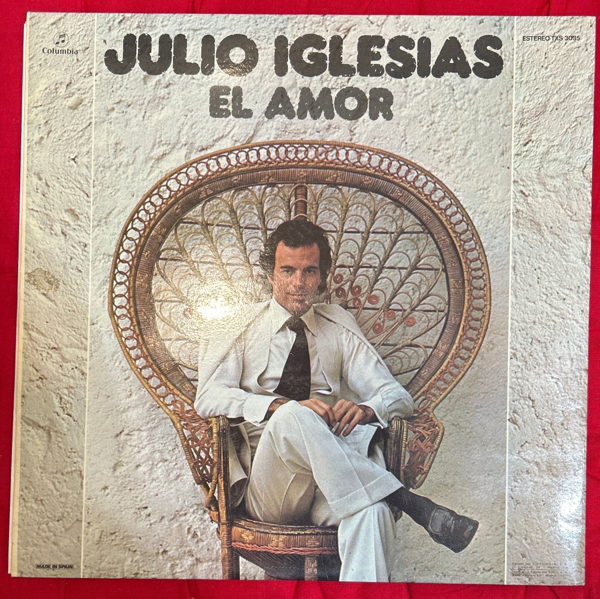 LP Julio Iglesias ‎– El Amor 2ª Mano (Producto exclusivo recogida en tienda) - DISCOS NAKASHA