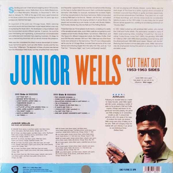 LP Junior Wells – Cut That Out (1953 - 1963 Sides) Nuevo precintado - DISCOS NAKASHA