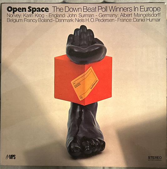 LP Karin Krog - John Surman - Albert Mangelsdorff - Francy Boland - Niels H.O. Pedersen - Daniel Humair ‎– Open Space (The Down Beat Poll Winners In Europe) 2ª Mano - DISCOS NAKASHA