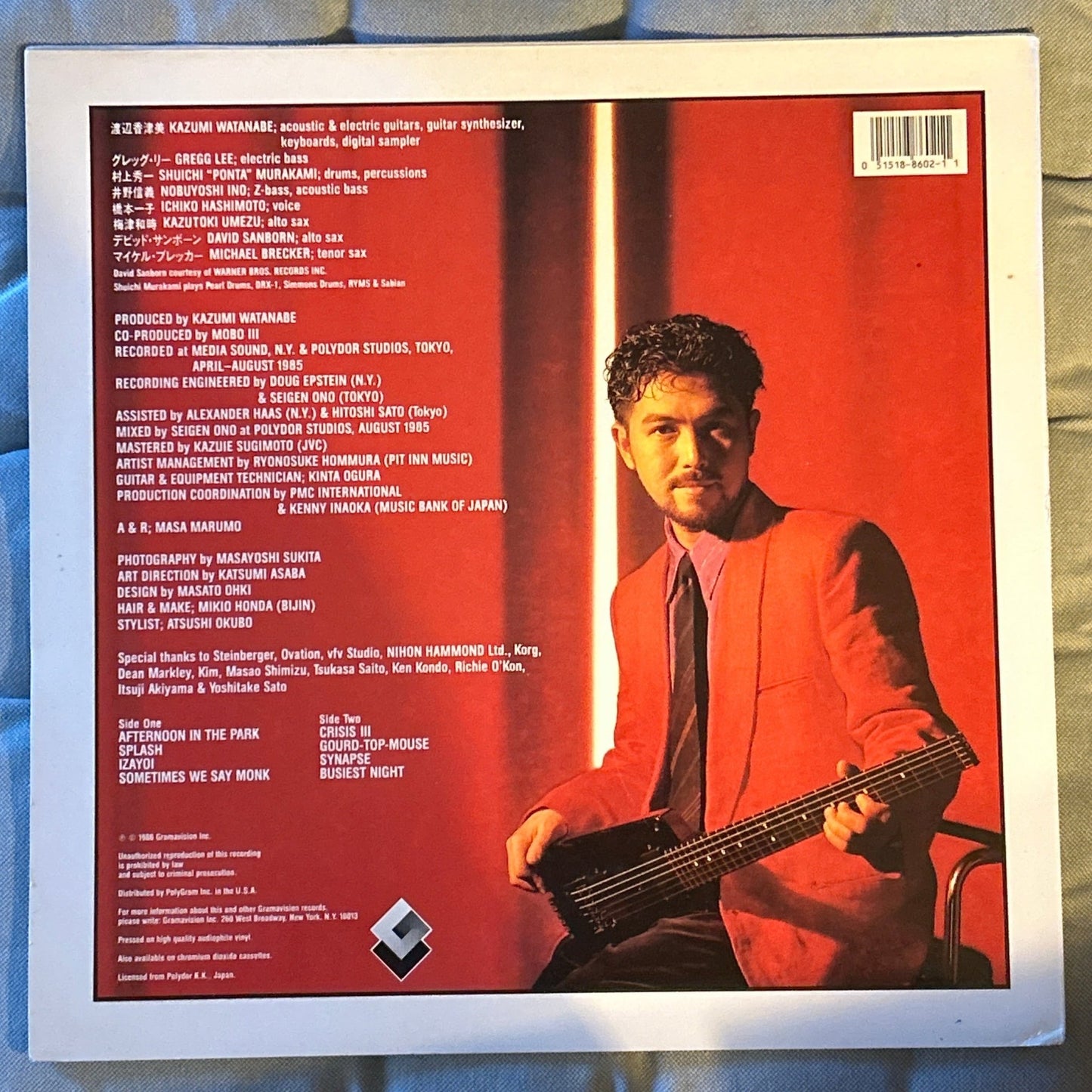 LP Kazumi Watanabe ‎– Mobo Splash 2ª Mano - DISCOS NAKASHA