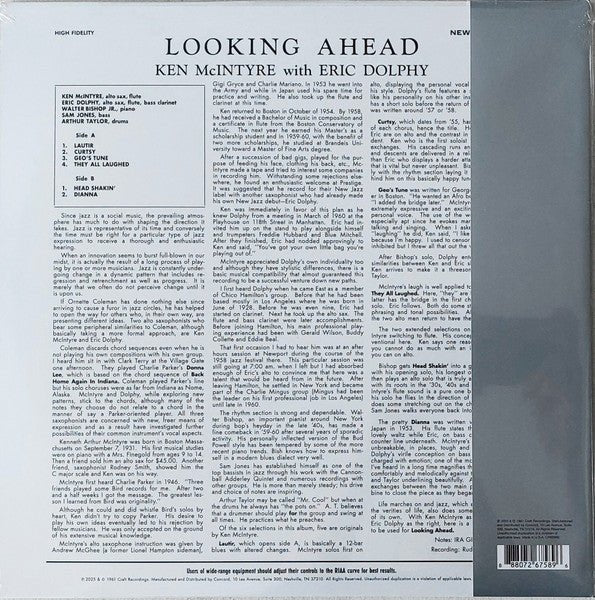 LP Ken McIntyre With Eric Dolphy – Looking Ahead Nuevo precintado - DISCOS NAKASHA