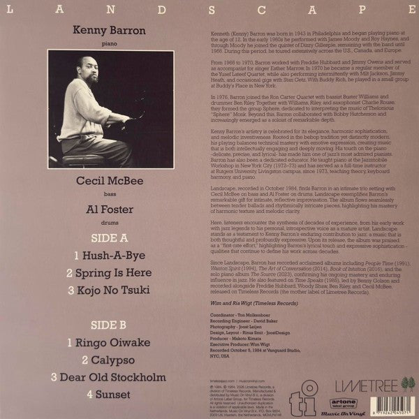 LP Kenny Barron Trio ‎– Landscape Nuevo precintado - DISCOS NAKASHA