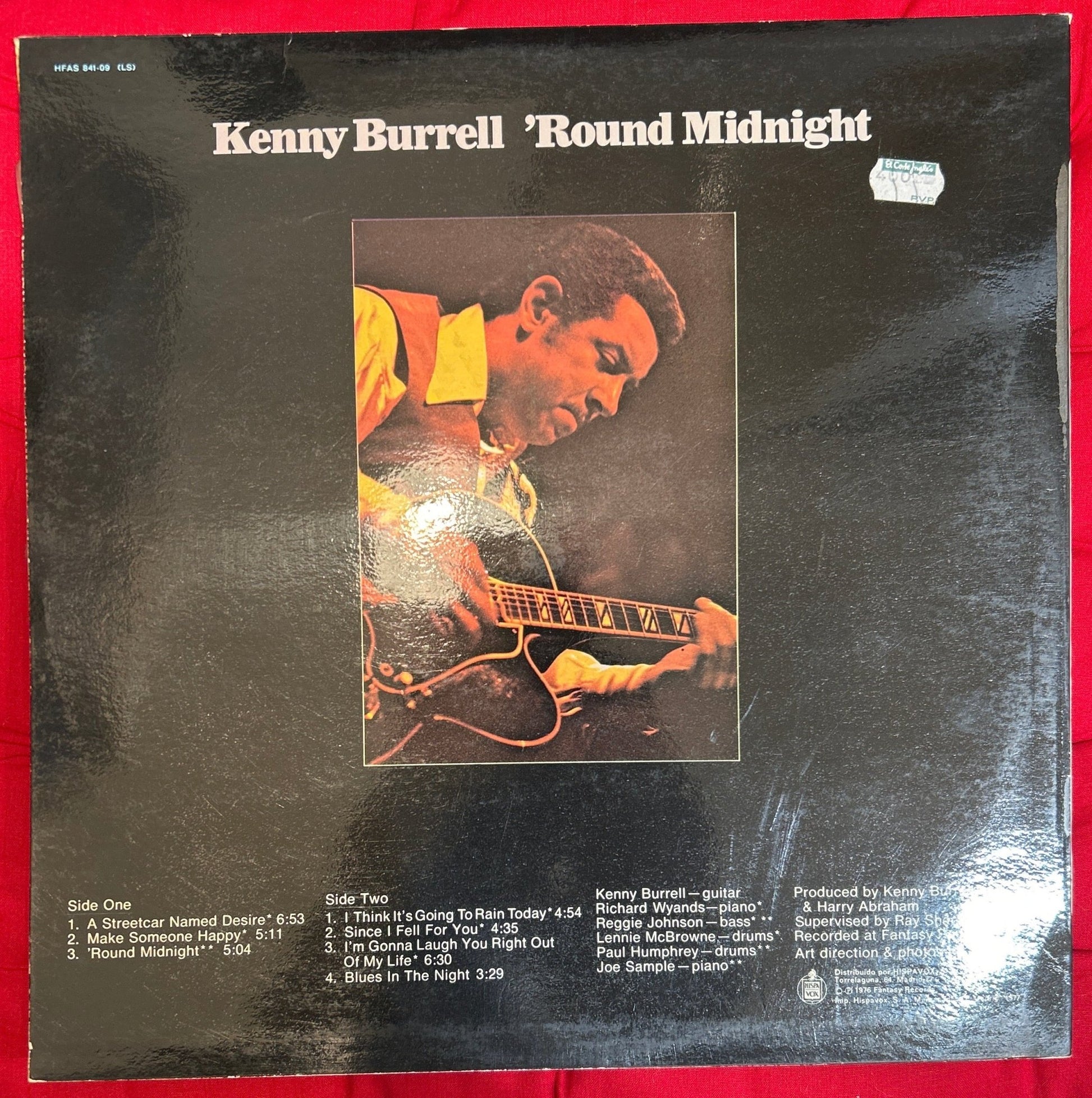LP Kenny Burrell ‎– 'Round Midnight 2ª Mano - DISCOS NAKASHA