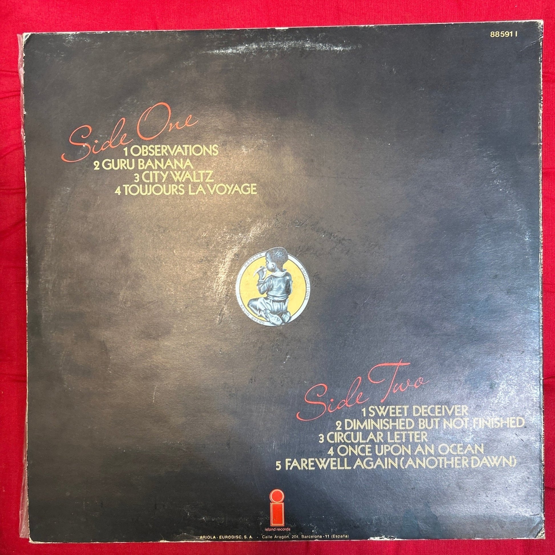 LP Kevin Ayers ‎– Sweet Deceiver 2ª mano - DISCOS NAKASHA