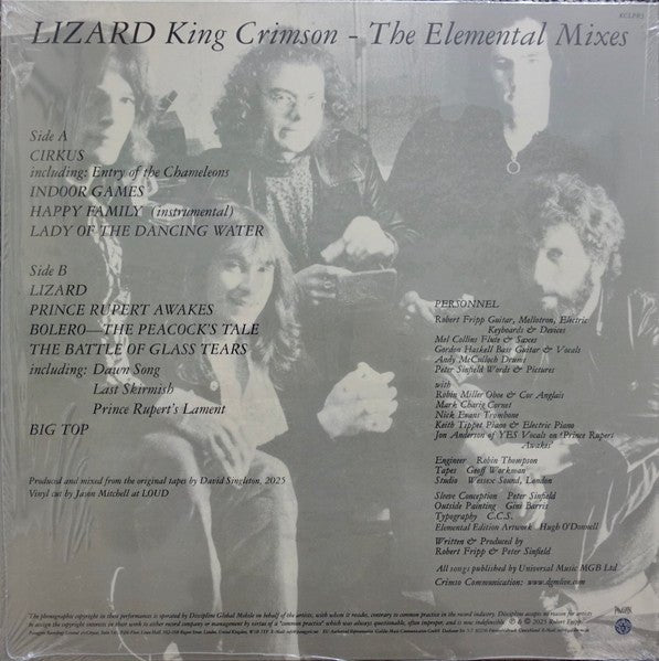 LP King Crimson ‎– Lizard (Elemental Mixes) Nuevo precintado - DISCOS NAKASHA