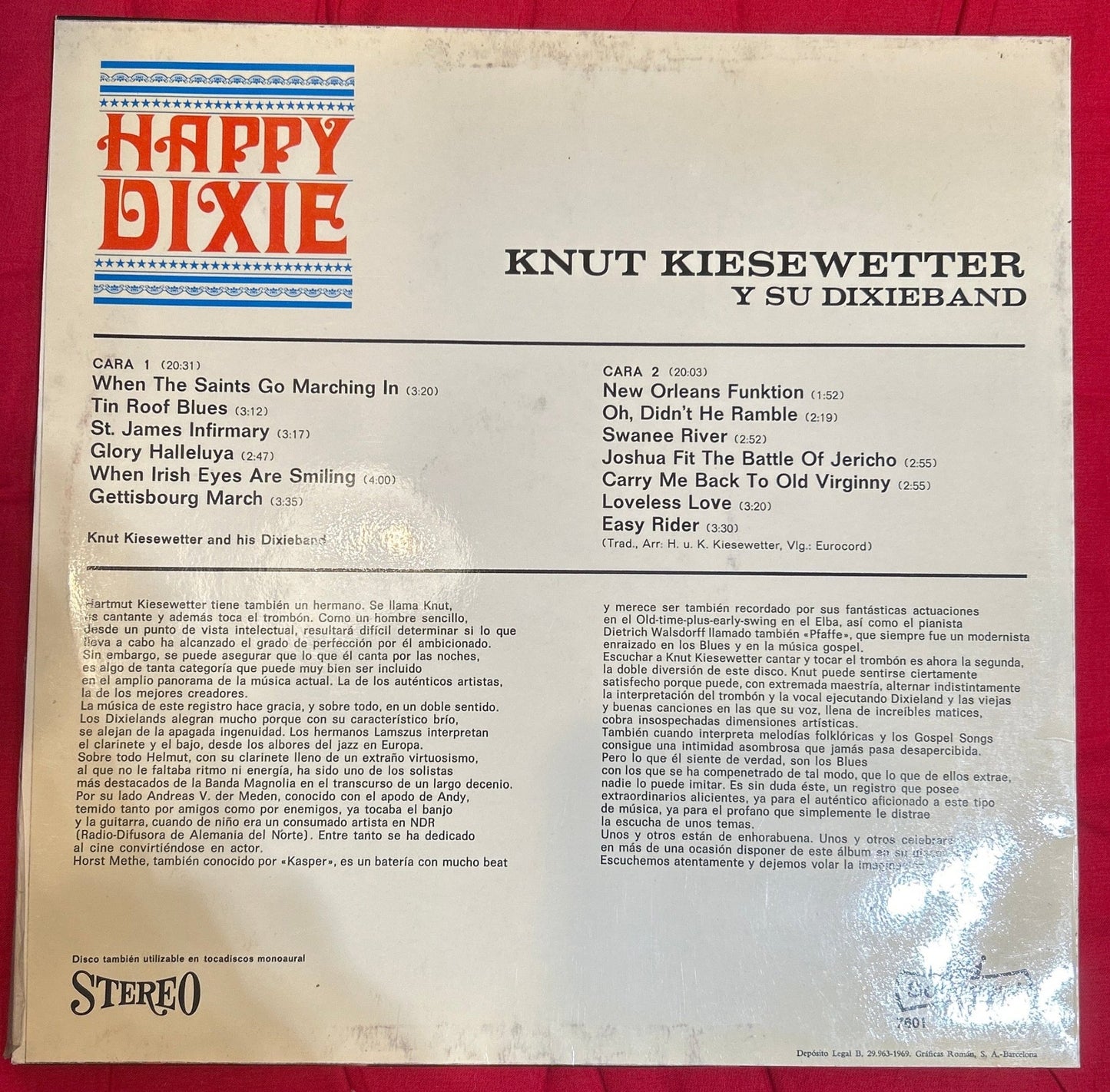 LP Knut Kiesewetter – Happy Dixie 2ª Mano - DISCOS NAKASHA