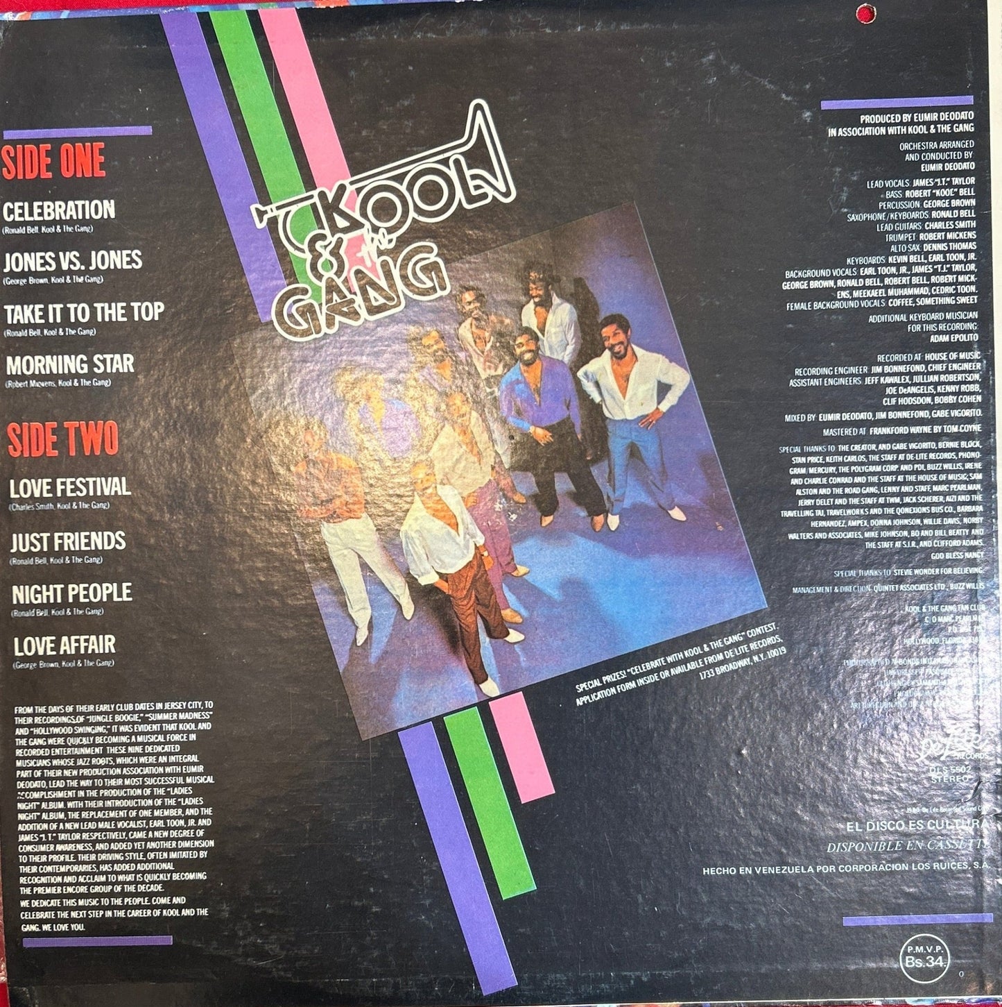 LP Kool & The Gang ‎– Celebrate! Ed. Venezolana 2ª Mano - DISCOS NAKASHA