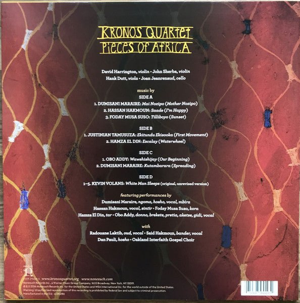 LP Kronos Quartet – Pieces Of Africa Nuevo precintado - DISCOS NAKASHA