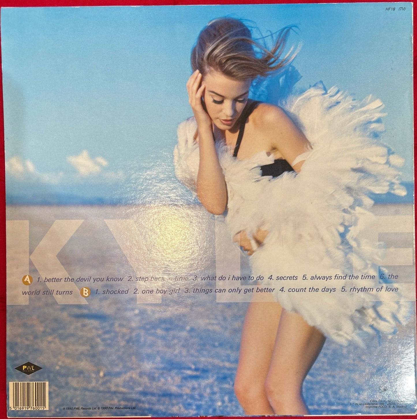 LP Kylie Minogue – Rhythm Of Love 2ª Mano - DISCOS NAKASHA