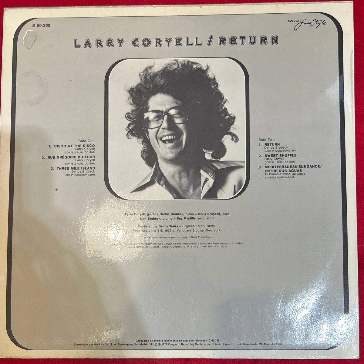 LP Larry Coryell ‎– Return 2ª Mano - DISCOS NAKASHA