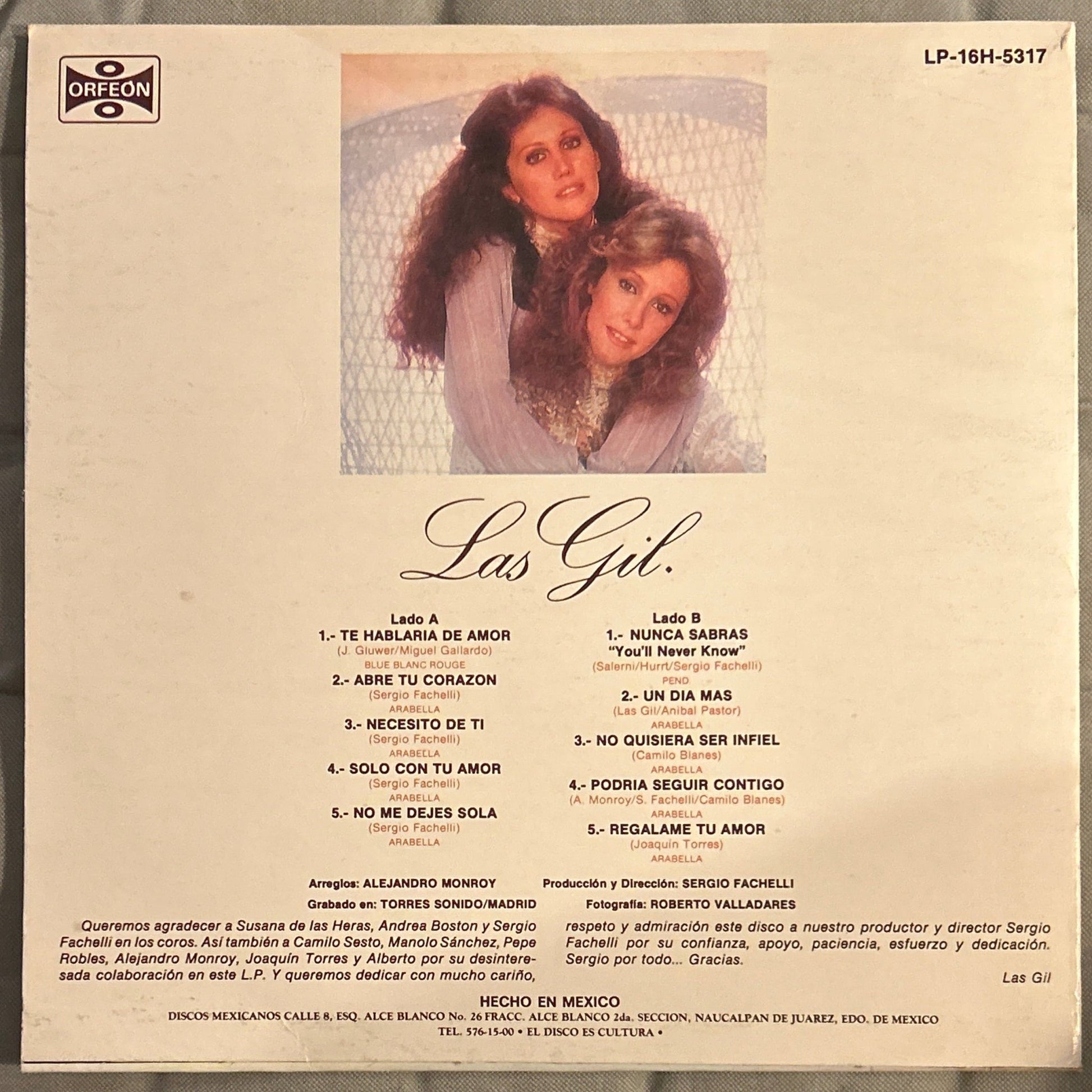 LP Las Gil ‎– Mas Cerca de Ti.....Las Gil 2ª Mano - DISCOS NAKASHA