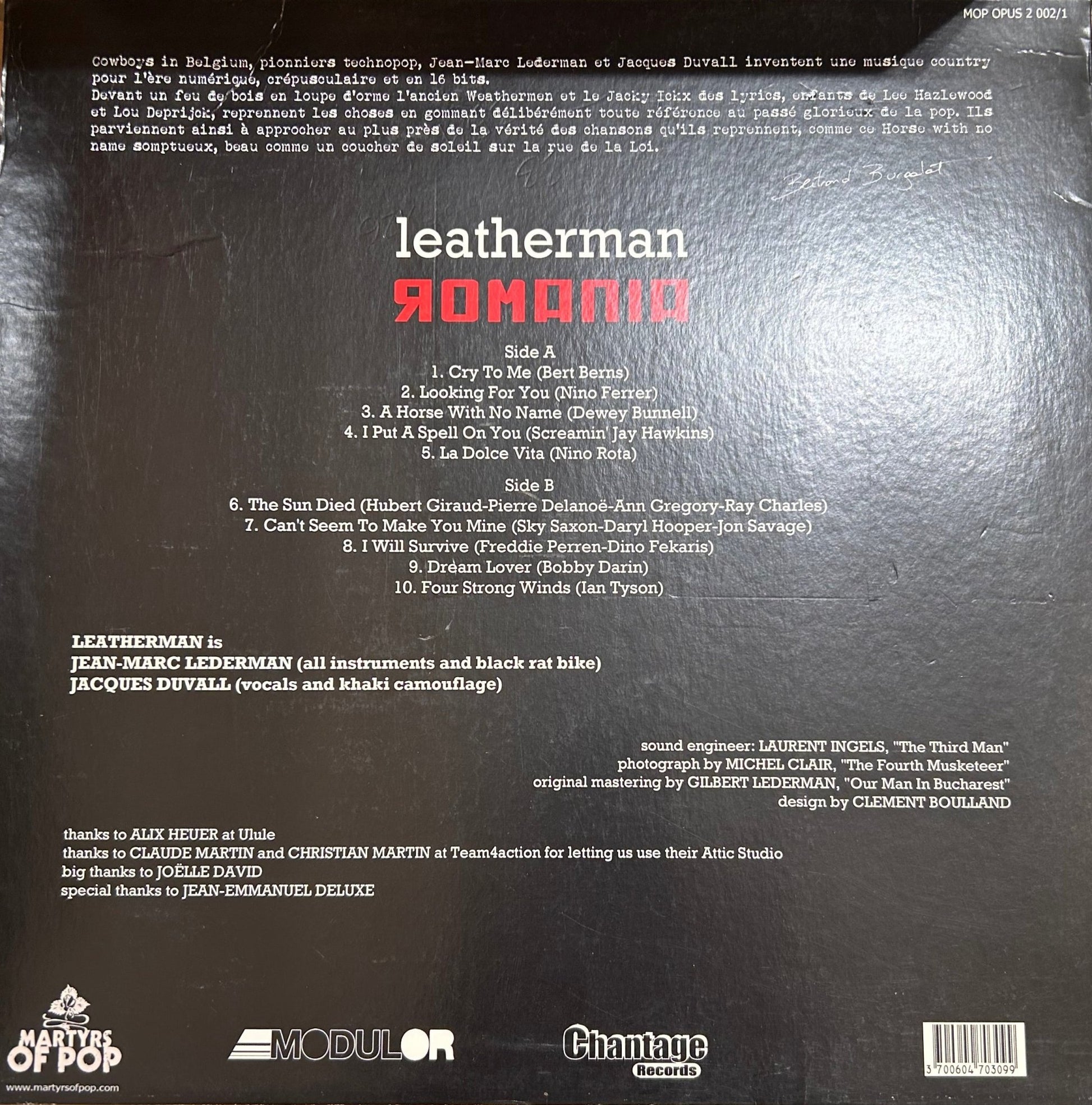 LP Leatherman ‎– Romania 2ª Mano - DISCOS NAKASHA