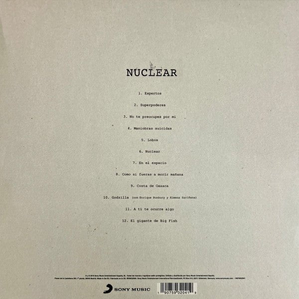 LP Leiva – Nuclear Nuevo precintado - DISCOS NAKASHA