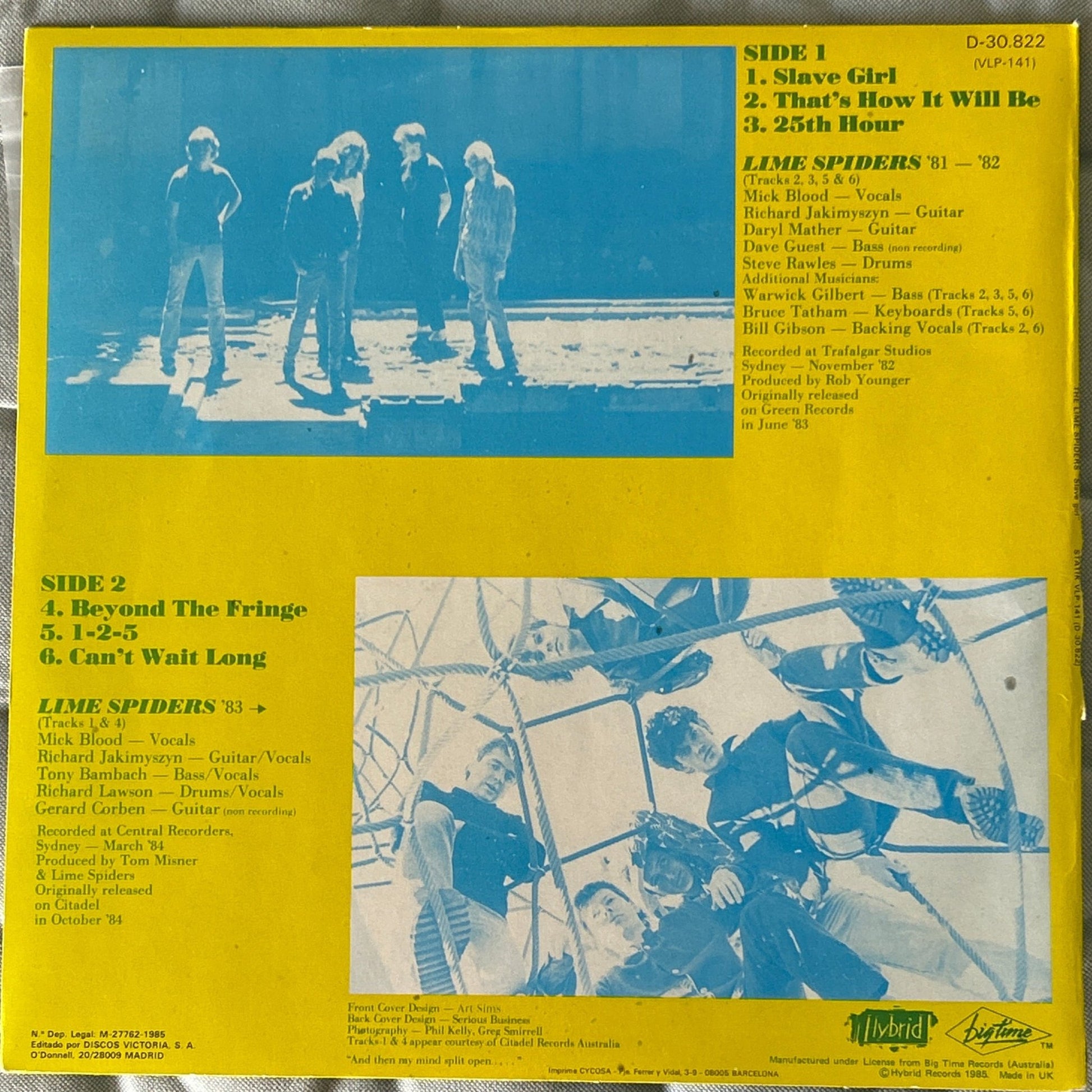 LP Lime Spiders – Slave Girl 2ª mano - DISCOS NAKASHA
