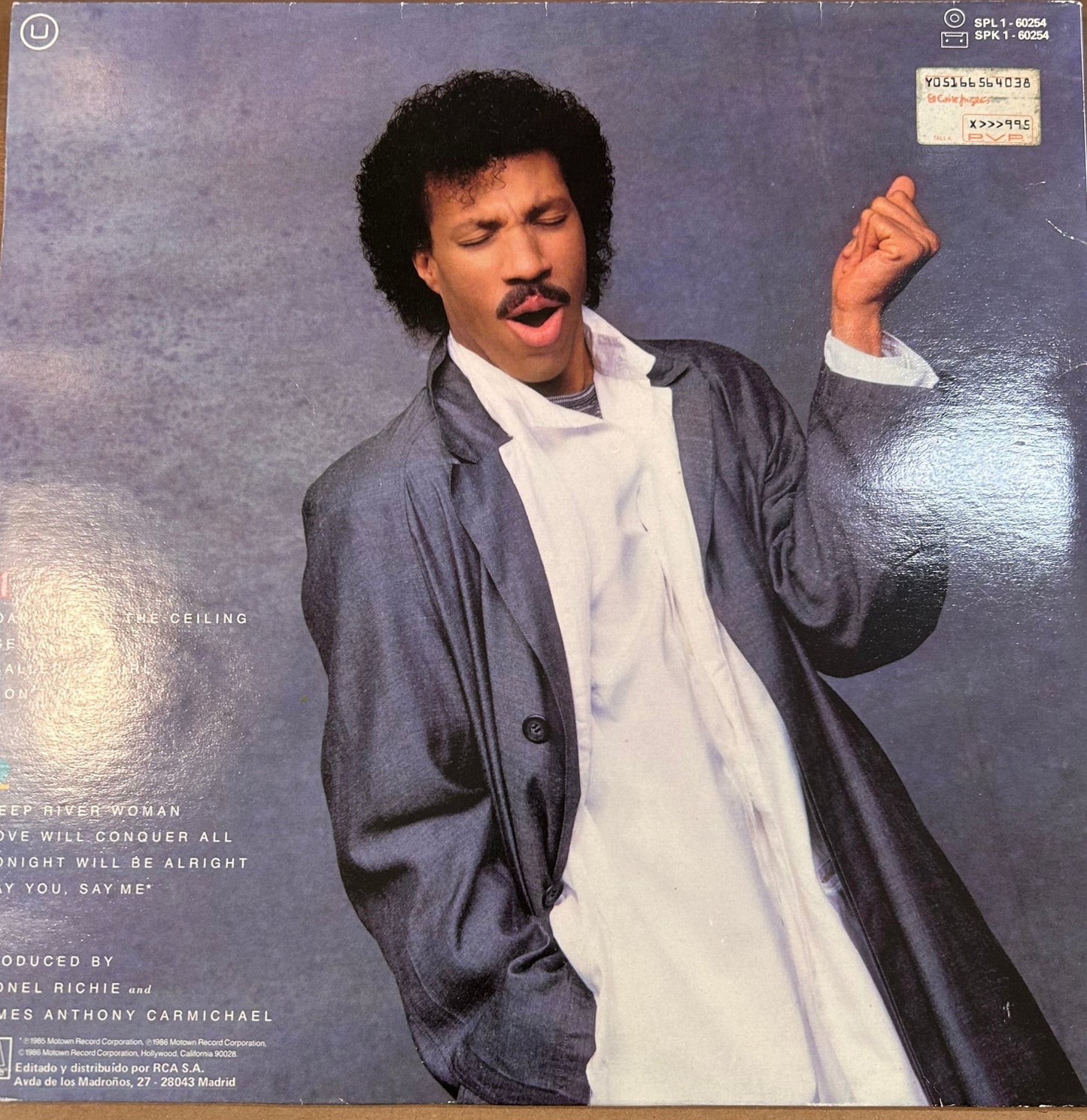 LP Lionel Richie ‎– Dancing On The Ceiling 2ª Mano - DISCOS NAKASHA
