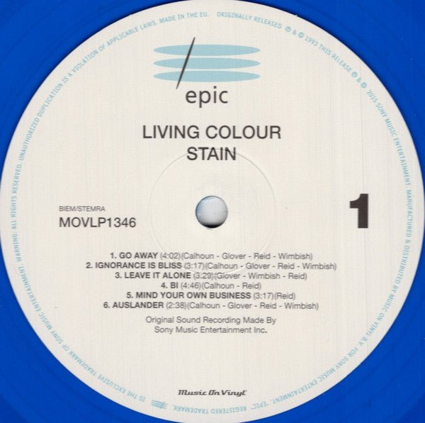 LP Living Colour – Stain Nuevo precintado - DISCOS NAKASHA