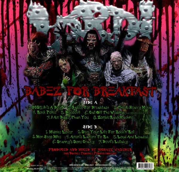 LP Lordi ‎– Babez For Breakfast Nuevo precintado - DISCOS NAKASHA