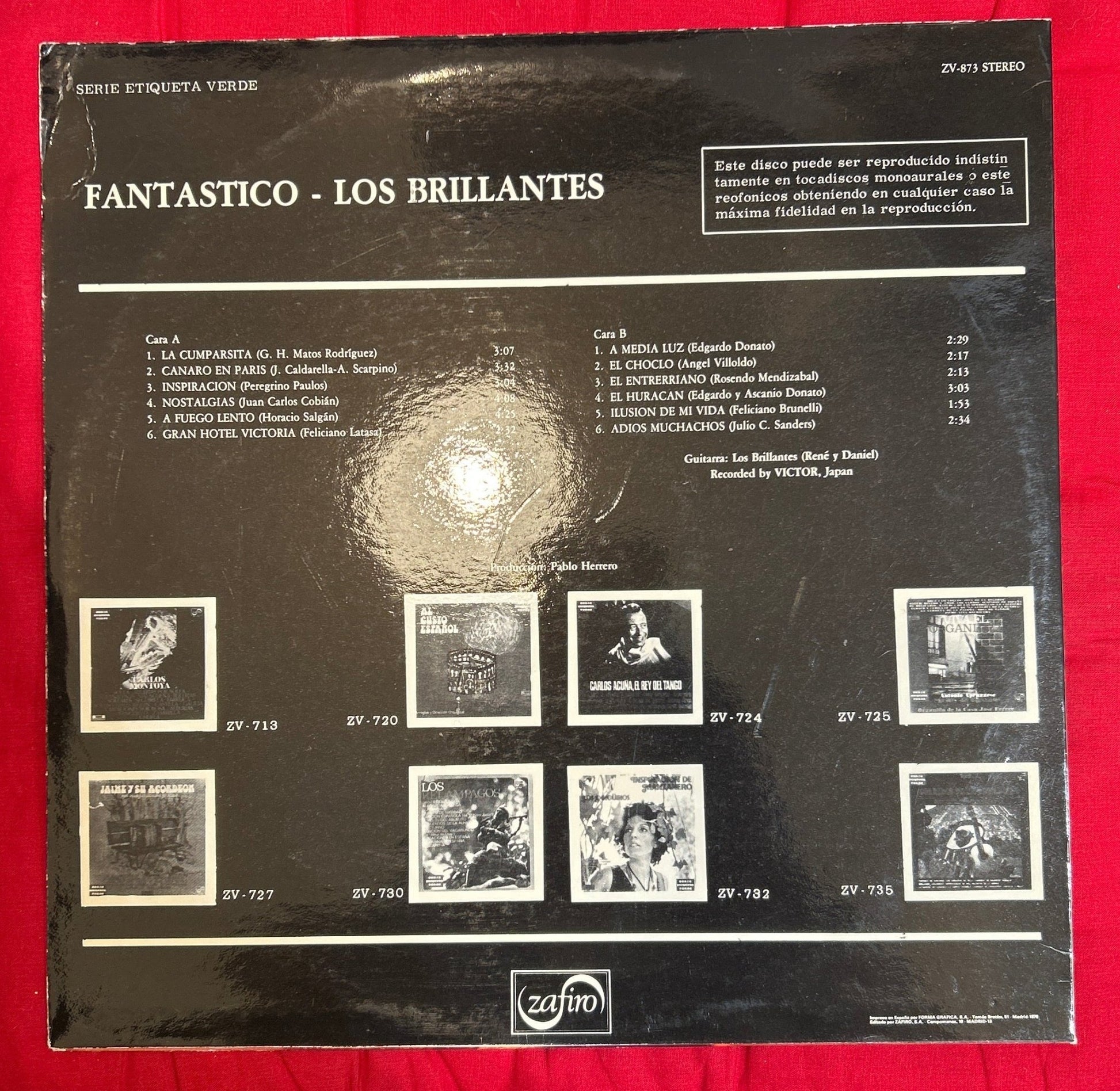 LP Los Brillantes ‎– Fantastico 2ª Mano - DISCOS NAKASHA
