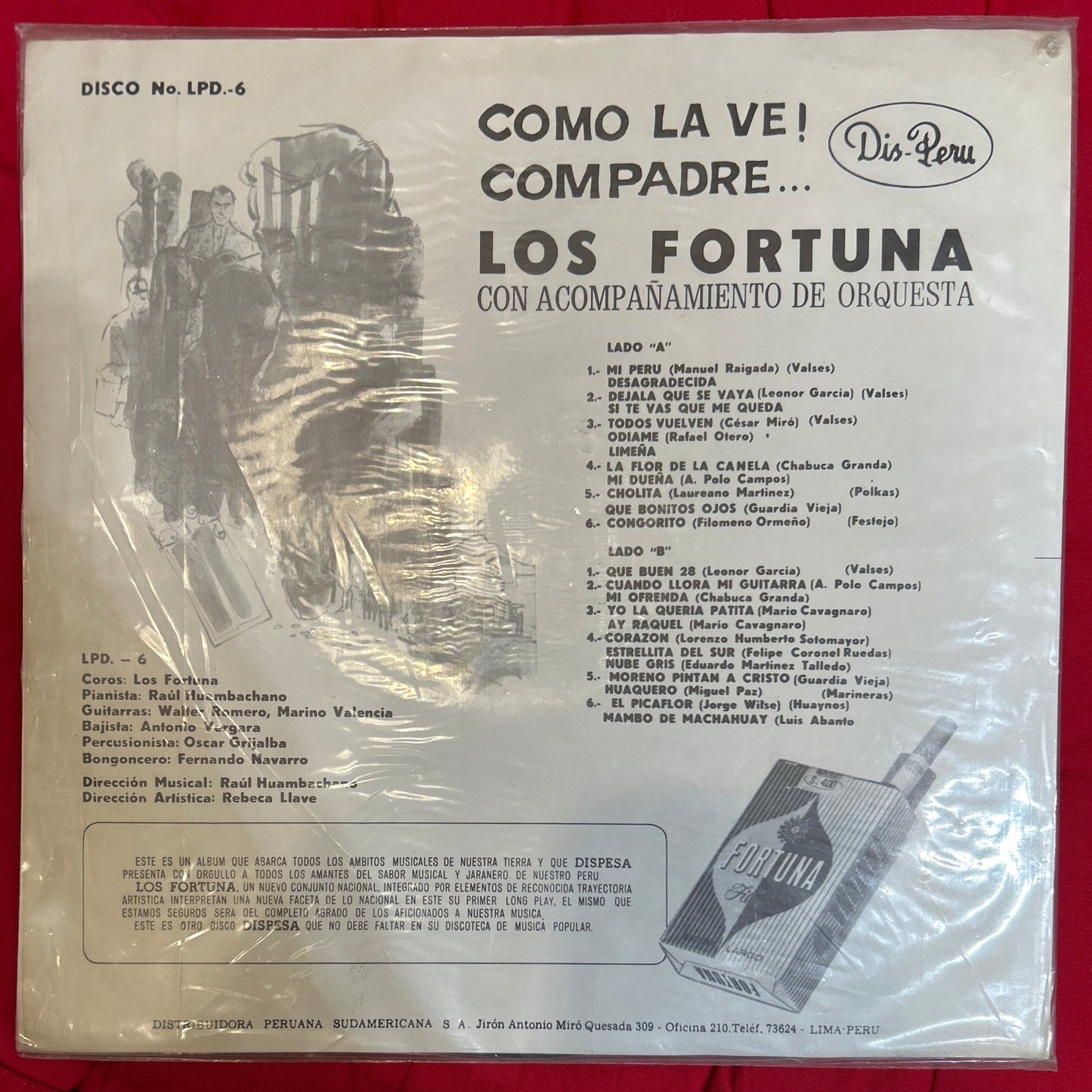 LP Los Fortuna – Como La Ve! Compadre... 2ª Mano - DISCOS NAKASHA