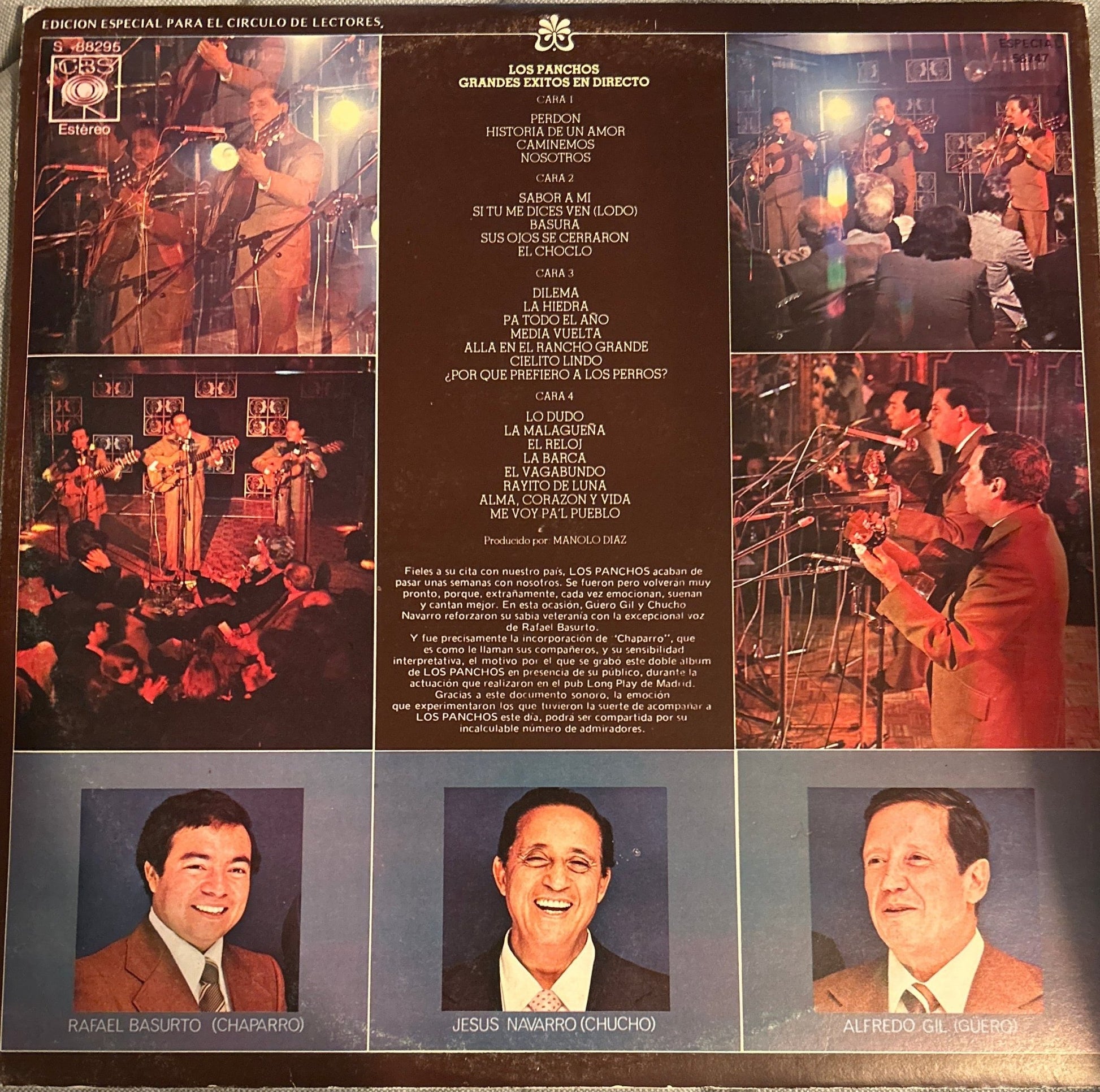 LP Los Panchos – Grandes Éxitos En Directo 2ª Mano (Producto exclusivo recogida en tienda) - DISCOS NAKASHA