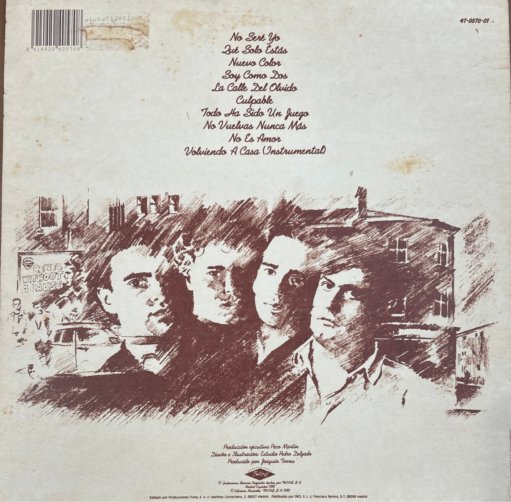 LP Los Secretos ‎– La Calle Del Olvido 2ª mano - DISCOS NAKASHA