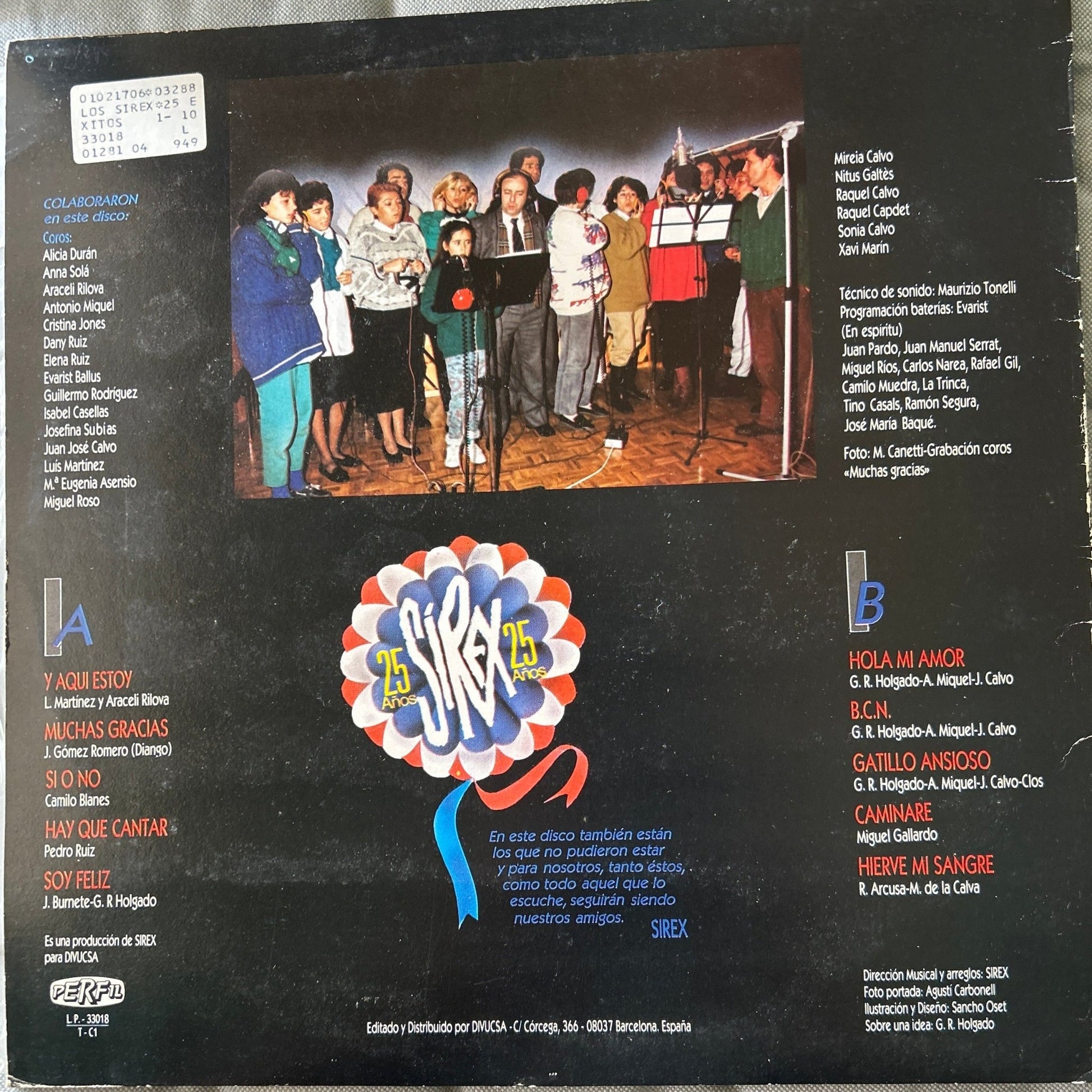 LP Los Sirex ‎– 25 Años De Éxitos 2ª Mano - DISCOS NAKASHA