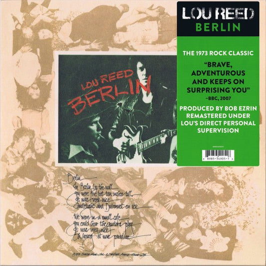 LP Lou Reed ‎– Berlin Nuevo precintado - DISCOS NAKASHA