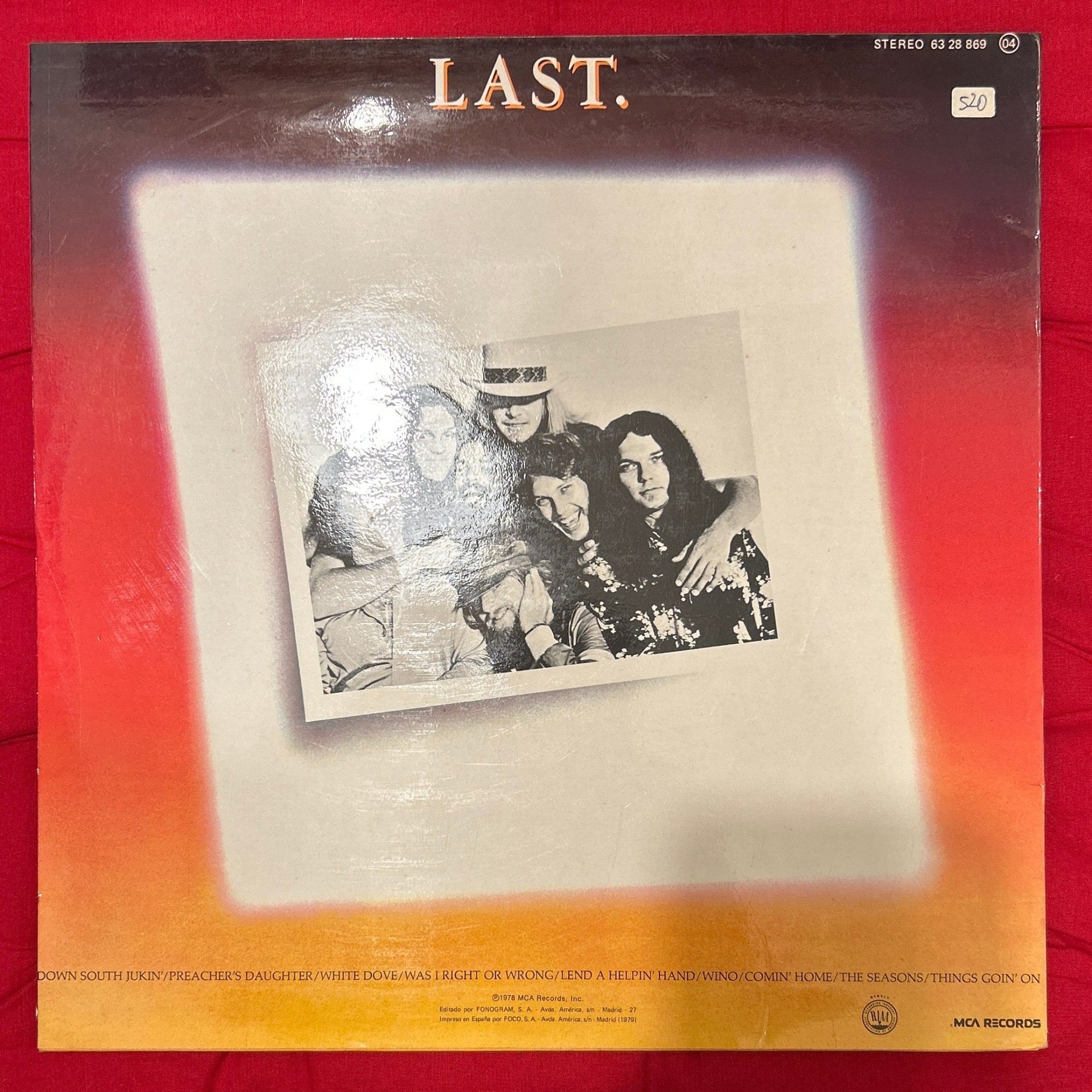 LP Lynyrd Skynyrd ‎– Skynyrd's First And... Last 2ª Mano - DISCOS NAKASHA