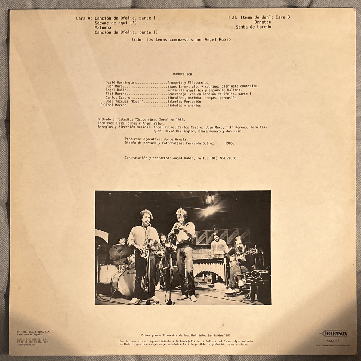 LP Madera – F.H. 2ª Mano - DISCOS NAKASHA