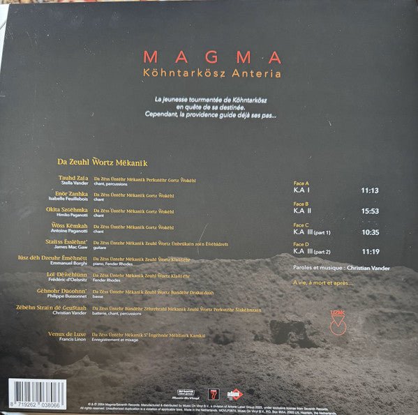 LP Magma ‎– Köhntarkösz Anteria Nuevo precintado - DISCOS NAKASHA
