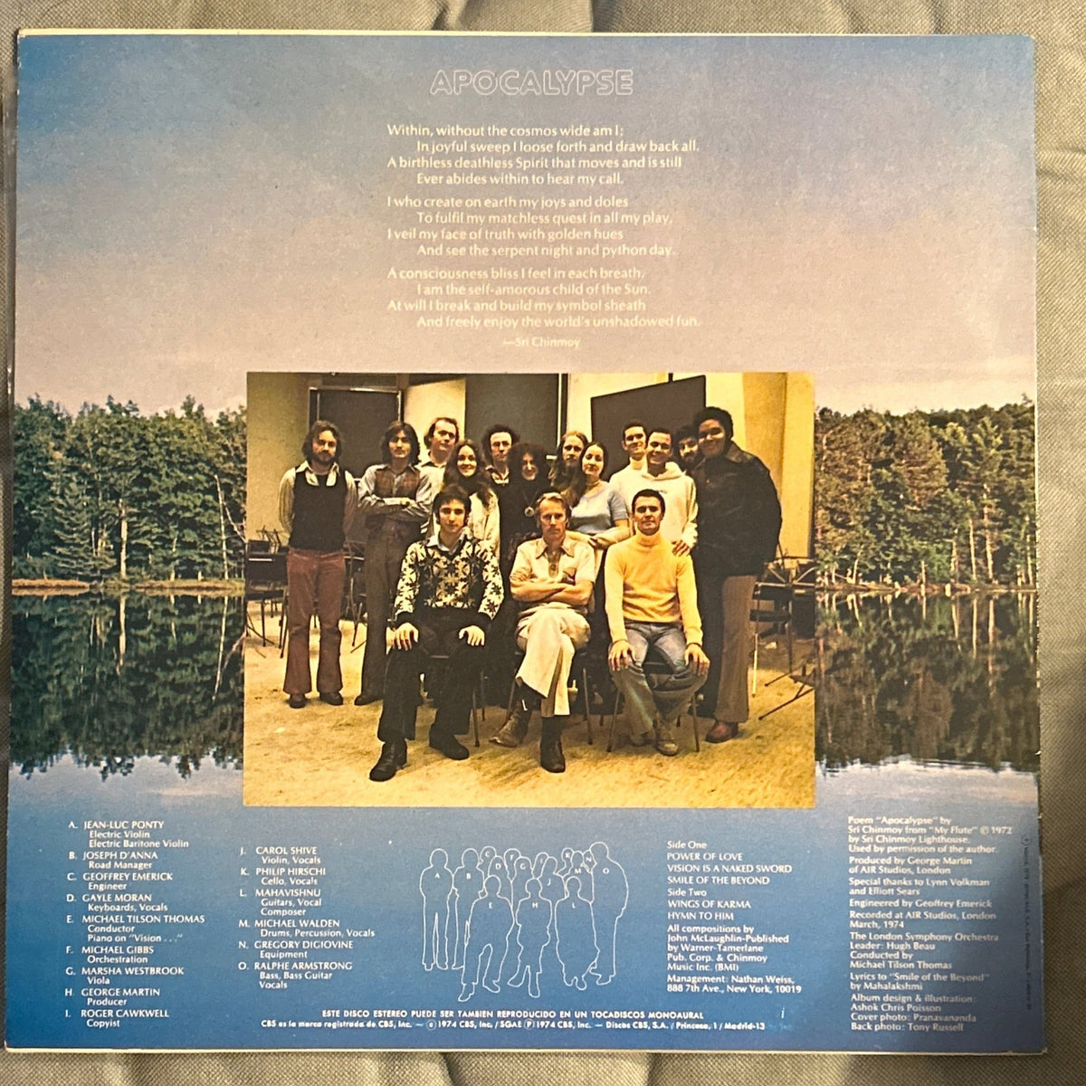 LP Mahavishnu Orchestra With The London Symphony Orchestra, Michael Tilson Thomas – Apocalypse 2ª Mano - DISCOS NAKASHA