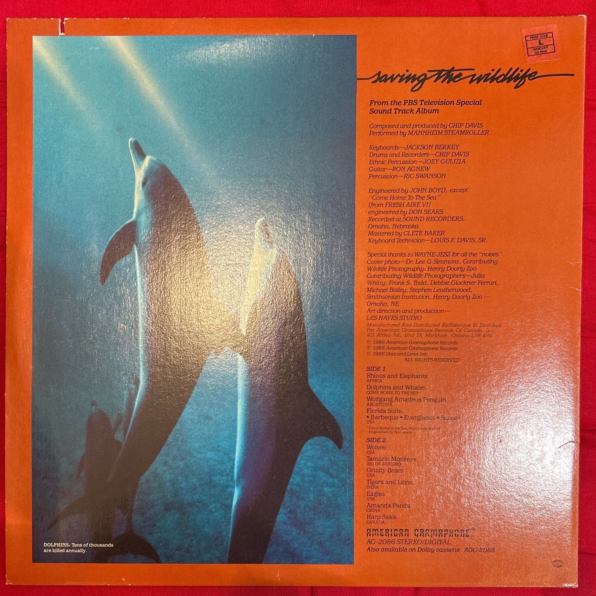 LP Mannheim Steamroller ‎– Saving The Wildlife 2ª Mano - DISCOS NAKASHA