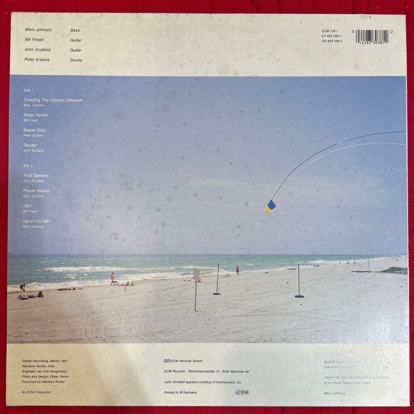 LP Marc Johnson's Bass Desires ‎– Second Sight 2ª Mano - DISCOS NAKASHA