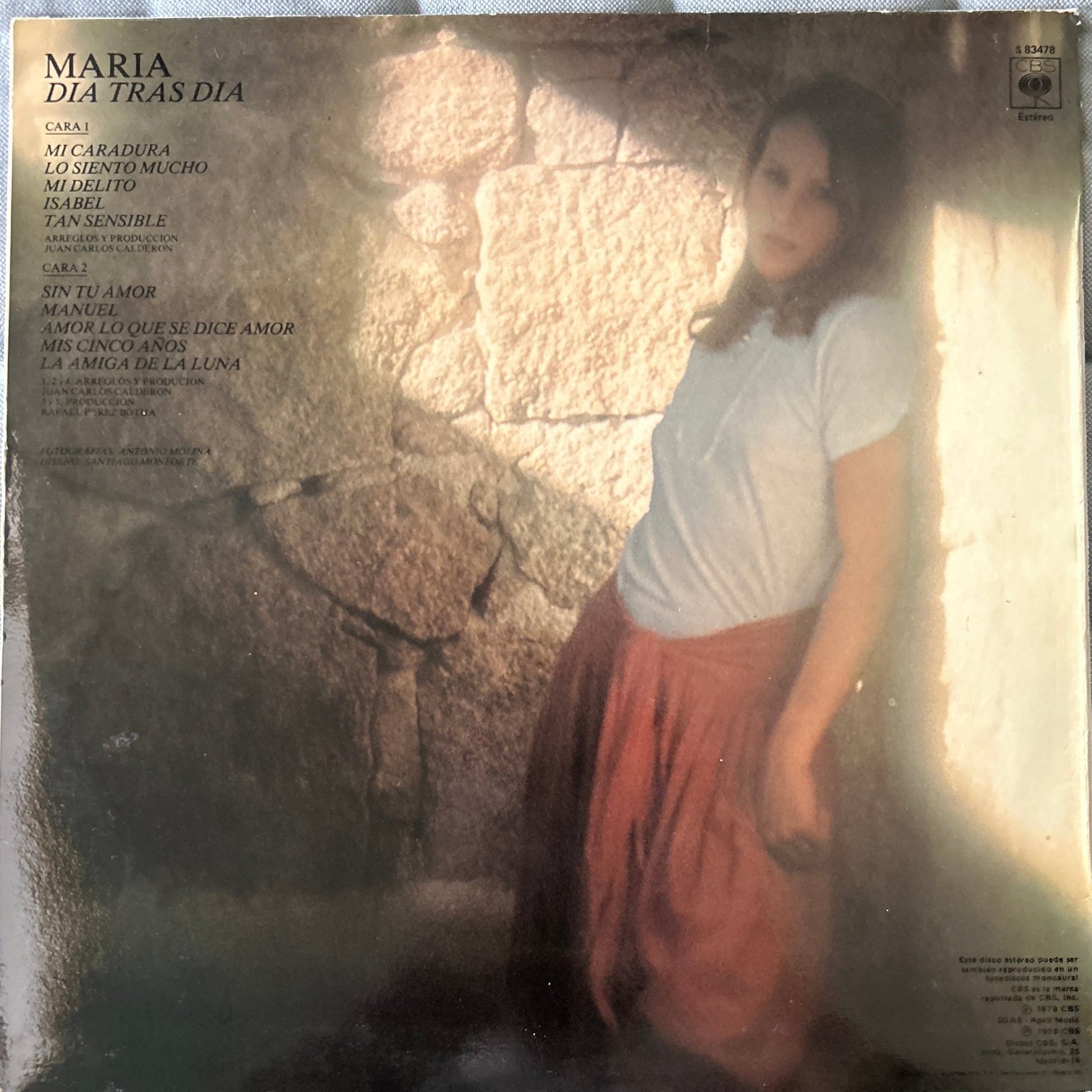LP Maria ‎– Dia Tras Dia 2ª Mano - DISCOS NAKASHA
