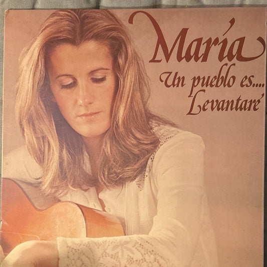 LP María Ostiz ‎– Un Pueblo Es... Levantaré 2ª Mano - DISCOS NAKASHA