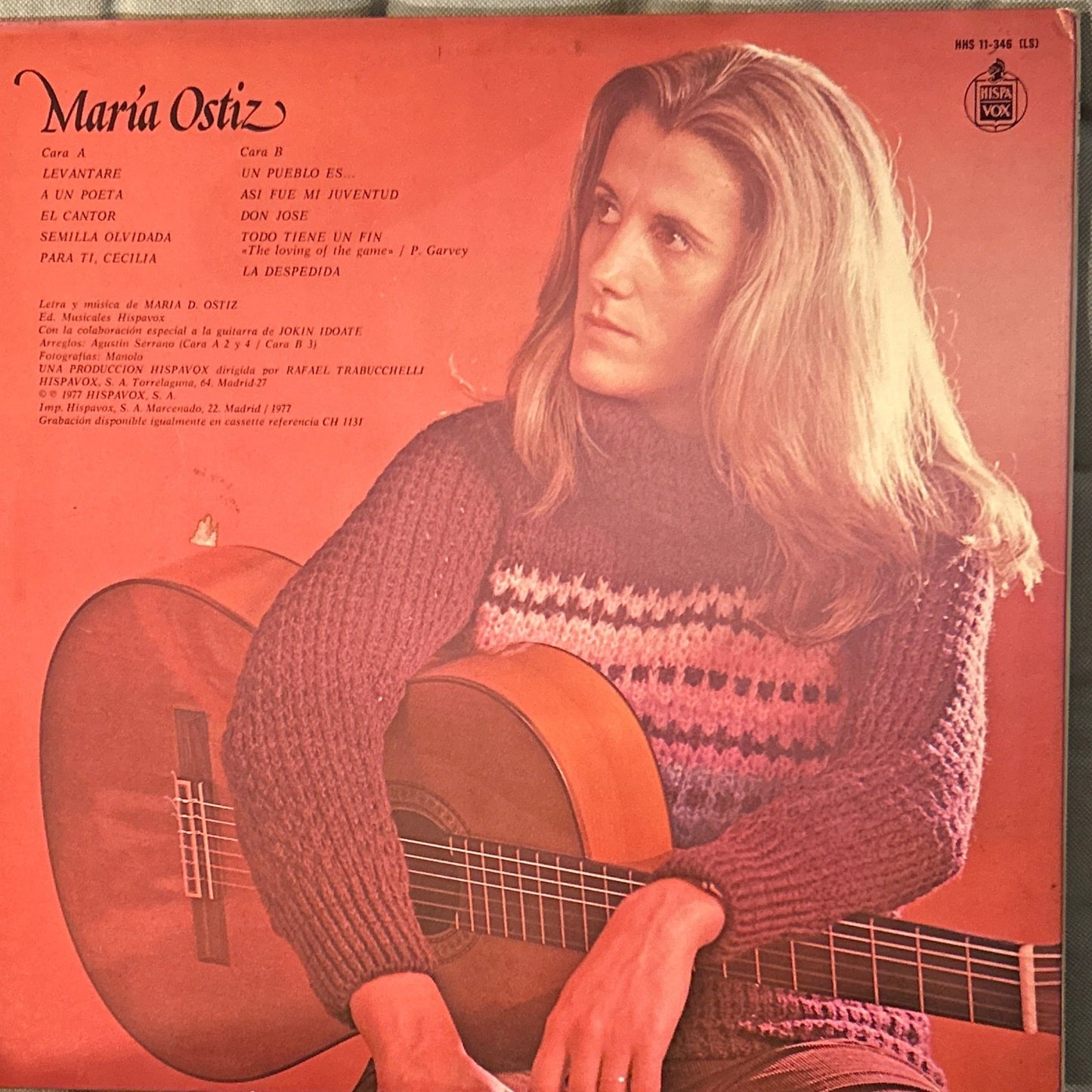 LP María Ostiz ‎– Un Pueblo Es... Levantaré 2ª Mano - DISCOS NAKASHA