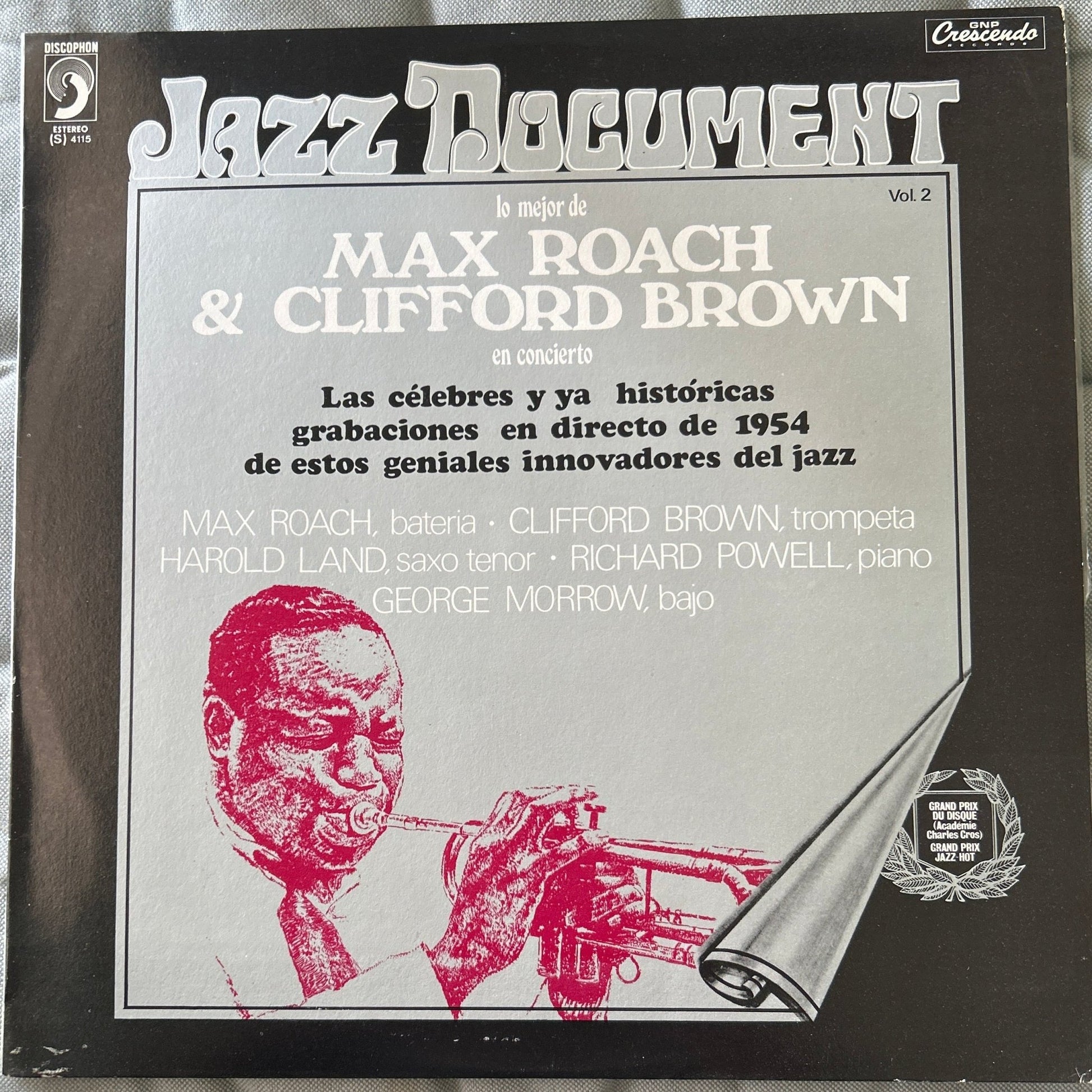 LP Max Roach And Clifford Brown ‎– Lo Mejor De Max Roach Y Clifford Brown En Concierto 2ª Mano (Producto exclusivo recogida en tienda) - DISCOS NAKASHA