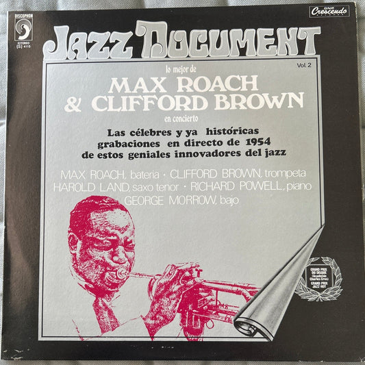 LP Max Roach And Clifford Brown ‎– Lo Mejor De Max Roach Y Clifford Brown En Concierto 2ª Mano (Producto exclusivo recogida en tienda) - DISCOS NAKASHA