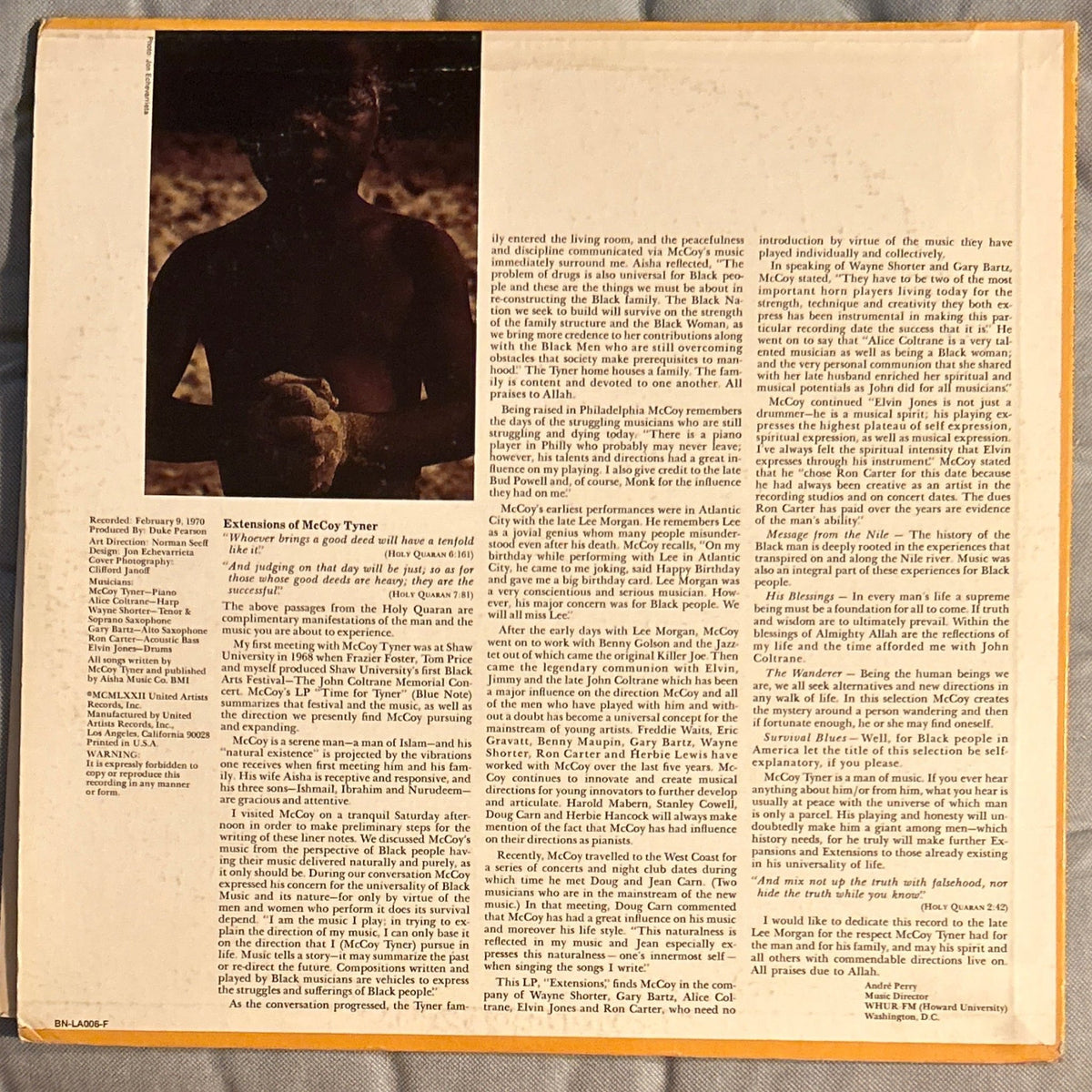 LP McCoy Tyner ‎– Extensions 2ª Mano - DISCOS NAKASHA