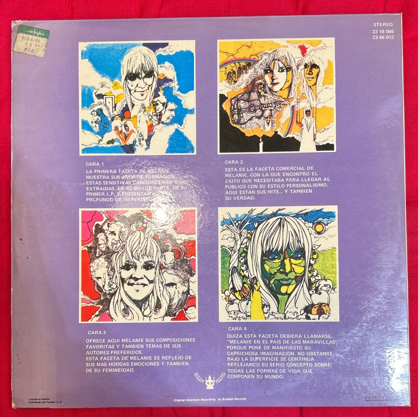 LP Melanie – Four Sides Of Melanie 2ª Mano - DISCOS NAKASHA